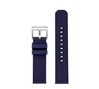 HECHENBAO Fluororubber Watch Band Male Compatible With T120.417 Sagitar T125 Black Samurai Strap 20mm 22mm Suitable For Daily Wear(Blue-silver,20mm)