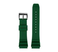 HECHENBAO Silicone Rubber Watchband Compatible With AI7001 AI7009 NJ0129 AW1598 Watch Band Strap Sport Bracelet 22mm Suitable For Daily Wear(Green-black)