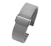 HECHENBAO Watchband Metal Strap Mesh Bracelet 20 22mm Suitable For Daily Wear(G29-04-silver,20mm)