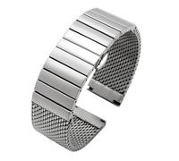 HECHENBAO Watchband Metal Strap Mesh Bracelet 20 22mm Suitable For Daily Wear(G29-05-silver,22mm)