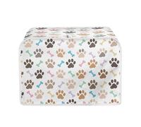Hechitok Dog Paws Bone Toaster Cover Reversible Toaster Appliance Dust Cover Cozy Free From Dust And Fingerprint Machine Washable Small Appliance Toaster Dust Cover