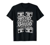 Hecho en el Barrio Graffiti Hip Hop Chicano Lowrider T-Shirt