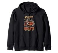 Hecho En La Isla Del Encanto Puerto Rico Zip Hoodie
