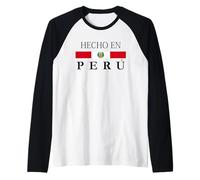 Hecho en Peru Original Made in Peru Latin Heritage Gift Raglan Baseball Tee