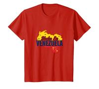 Hecho En Venezuela: Patriotic South American Pride T-Shirt, Kids, Red, 3 Years