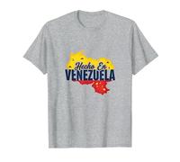 Hecho En Venezuela: Patriotic South American Pride T-Shirt, Men, Heather Grey, 3XL