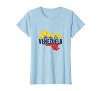 Hecho En Venezuela: Patriotic South American Pride T-Shirt, Women, Baby Blue, 3XL