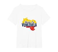 Hecho En Venezuela: Patriotic South American Pride T-Shirt, Women's Plus, White, 1X