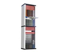 HechoVinen Game Disc Storage Tower for PS5, 36 Slots Vertical Game Holder Stand, ABS Plastic DVD Rack Organizer with Detachable Design for PlayStation Xbox Switch