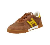 Hechter Paris Men Kilian Sneaker, Brown Yellow, 12 UK
