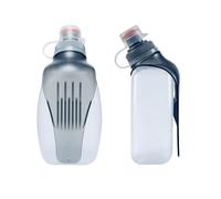 HECHZSO Water Bottle for Running No Bounce Water Bottle with Clip and Cover Cap,BPA-Free Plastic, 8.8oz (250ml) for Running/Marathon/Walking/Hiking/Cycling/Trail/Skiing (2 Pack)