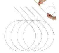 Hecila 4PCS Extra Long Pipe Cleaners 40 Inches Straw Cleaner Brush with Soft Nylon Bristles Head Cleaning Brush Extra Long Tube Cleaning Brushes for Keg Lines Ice Maker Tubing Juicers Coffee Machines