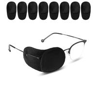 Hecila 8 Pcs Eye Patches for Adults Comfortable Left or Right Single Eyepatches Reusable Lazy Eye Patches Soft Single Eyepatch for Lazy Eyes Amblyopia Strabismus Professional One Eyes Cover