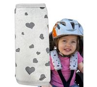 HECKBO 2X Baby Harness Pads Hearts - Soft Strap Covers for Car Seats & Strollers, Padded Belt Cushions for Boys & Girls, Baby Shower Gift, Seatbelt Protection for Newborns