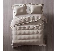 Heckett Lane Bed linen 100% cotton percale Feline 140 bleached sand