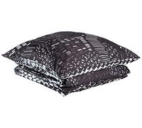 Heckett Lane Zohar Duvet Cover, 100% Cotton Satin, Black, 135 x 200 Cm, 1.0 Pieces