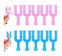 Heclia 10PCS Model Y Slingshot Loom, Rubber Band Clips Plastic Jewelry Connectors for Necklace Bracelet Making Clasp, Slingshot Knitting Bracelet Making Kit Weaving Loop Clasp Tool