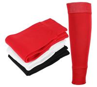 Heclia 3 Pair Running Leg Compression Sleeves, Calf Compression Sleeve Shin Splint Brace Pre-Cut Footless Socks Grip Athletic Socks, Shin Guard Run Sleeves for Football Basketball Hockey Men Sports
