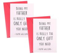Heclia Funny Greeting Cards for Mom and Dad 2 Pack Mother's Day Cards, Father's Day Card from Daughter or Son, Birthday Card for Parents 1 for Mom, 1 for Dad Cute, Heartfelt, Humorous