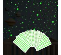 Heclia Glow in The Dark Stars Stickers 596 PCS Luminous Ceiling Stars 3D Glowing Star Room Wall Decor Adhesive Star Stickers Stocking Stuffers for Kids Nursery Bedroom Living Room Christmas Gifts