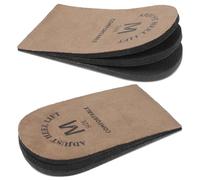 Heclia Height Increase Heel Pads for Shoes Men & Women, Adjustable Heel Lift Inserts for Leg Length Discrepancy, Heels Cushions for Walking Posture Correct Foot Shape Achilles, Brown(M)