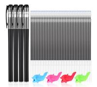 Heclia Magical Pens & Refills 48 PCS Invisible Grooved Book Reusable Pens