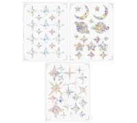 Heclia Window Decals for Bird Strikes Window Clings Stickers 54 Pcs Circles Stars Clouds Anti Collision Rainbow Stickers to Save Birds No Glue Required Indoor Suncatcher Sticker for Bird Strikes