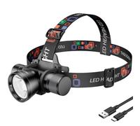 HECLOUD 3000 Lumens Super Bright Diving Headlamp IP68 Waterproof Dive Flashlight Rechargeable Underwater Headlight with 3 Modes Perfect for Scuba, Night Snorkeling and Underwater Exploration