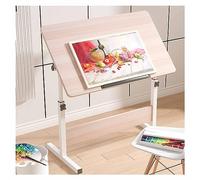 HEcSHENG Drafting Table with Tilting Tabletop, Adjustable Height Desk for Studio, Art Craft, and Writing, Artist's Essential Furniture for Creativit