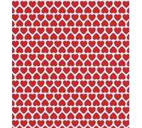 Hector & Bert Red Heart Wrapping Paper Sheets x5 with 8 Gift Tags - 100% Recyclable Eco Friendly Gift Wrap - Romantic Love Heart Design for Birthdays, Anniversaries & Special Occasions