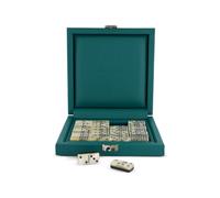 Hector Saxe domino leather game - Green One Size