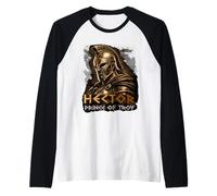 Hector Warrior Prince of Troy Heroes Greek Mythology Raglan Baseball Tee