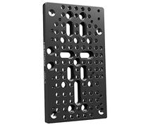 HEDBOX HOLD II - Multi-type hole universal mounting Cheese Plate, 120 various threads 3/8"-16, 1/4"-20, M3, Fly Holes for DSLR Rail system