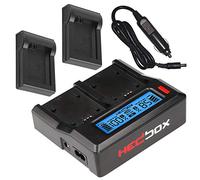 HEDBOX RP-DC50/DFW50 - Dual LCD Battery Charger, for Sony NP-FW50 and Hedbox HED-FW50 Battery
