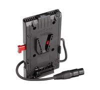HEDBOX UNIX-4X - V-Mount Battery Adapter Plate, 3x D-Tap & USB, with Power out Cable - 4-Pin XLR Connector
