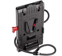 HEDBOX UNIX-DC - V-Mount Battery Adapter Plate, 3x D-Tap & USB, Regulated 12V/50W Power out Cable - Male DC Plug