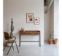 Hedda - Solid mango wood an metal desk Brown