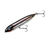 Heddon Saltwater One Knocker Spook Fishing Lure, Black Shiner