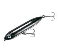 Heddon Super Spook Topwater Fishing Lure for Saltwater and Freshwater, Black Shiner, Super Spook Jr (1/2 oz)