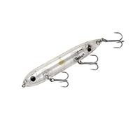 Heddon Super Spook Topwater Fishing Lure for Saltwater and Freshwater, Clear, Super Spook (7/8 oz)