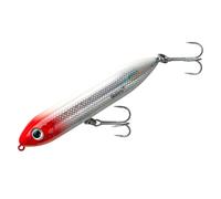 Heddon Super Spook Topwater Fishing Lure for Saltwater and Freshwater, Red Head, Super Spook Jr (1/2 oz)