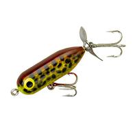 Heddon Torpedo Prop-Bait Topwater Fishing Lure with Spinner Action, Brown Crawdad, Teeny Torpedo (1/8 oz)