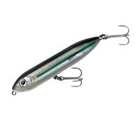 Heddon X9236-SM Super Spook Junior Lure, 3 1/2-Inch, 1/2-Ounce, Silver Mullet