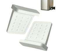 Hedfoss Trash Can Wall Protector Adhesive No Drill Bin Protection Stopper | Trash Can Stopper Anti Slide for Kitchen Bedroom Living Room Dorm Home Indoor Outdoors White
