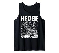 Hedge Fund Manager Funny Lawn Mowing Tank Top