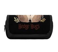 Hedge-hugs Large Capacity Pencil Case with 2 Compartment Fashion Pen Bag Organizer Aesthetic Pencil Coin Pouch
