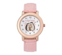 Hedge-hugs Women's Easy Read Watches Flexible Three Hand Round Case Quartz Watch for Small Wrists