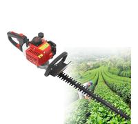 Hedge Trimmer 2 Stroke Petrol 22.5cc - 60cm Long Reach Garden Pruner with 2600rpm Blade for Trimming Hedges and Bushes