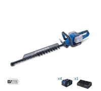 Hedge trimmer 2x20v 4 batteries 4.0Ah + dual charger ixes Scheppach bc-ht720-x