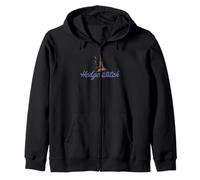 Hedge Witch Illustration Earthy Zip Hoodie